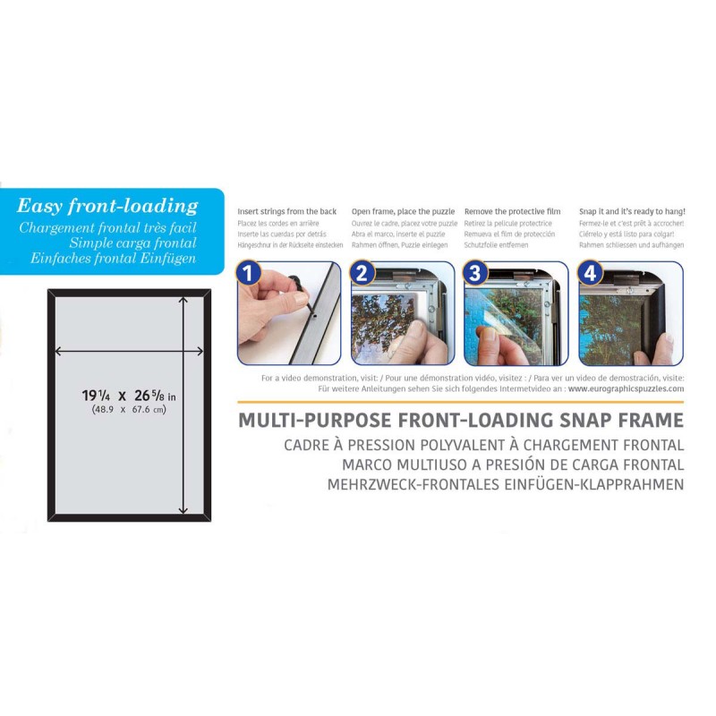 Puzzle Eurographics - Aluminum Frame...