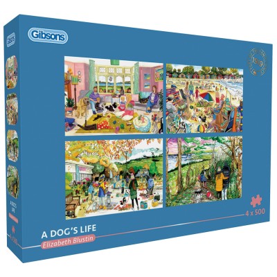 Puzzle 2x500 piese Gibsons - A Dog's Life (Gibsons-G5065)