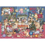 Puzzle 1000 piese Gibsons - Feline Festivities (Gibsons-G6371)