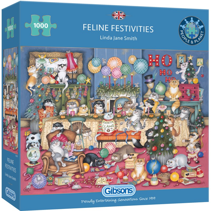 Puzzle 1000 piese Gibsons - Feline...