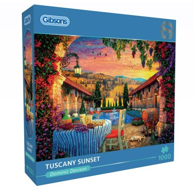 Puzzle 1000 piese Gibsons - Tuscany Sunset (Gibsons-G6386) 2