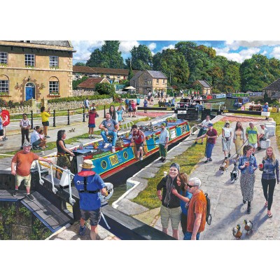 Puzzle 1000 piese Gibsons - Wiltshire Waterways...
