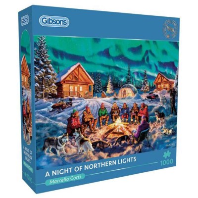 Puzzle 1000 piese Gibsons - A Night of Northern Lights... 2