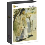Puzzle 2000 piese Grafika - Auguste Renoir:Woman by a Fence, 1866 (Grafika-F-30514)