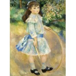 Puzzle 2000 piese Grafika - Auguste Renoir:Girl with a Hoop, 1885 (Grafika-F-30517)