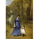 Puzzle 12 piese Grafika Kids - Jean-Baptiste Camille Corot:Madame Stumpf and Her Daughter, 1872 (Grafika-F-31218)