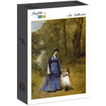 Puzzle 12 piese Grafika Kids - Jean-Baptiste Camille Corot:Madame Stumpf and Her Daughter, 1872 (Grafika-F-31218)