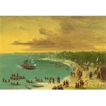 Puzzle 104 piese Grafika Kids - George Catlin:First Sailing of the Griffin on Lake Erie. August 7, 1679, 1847-1848 (Grafika-F-3