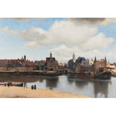 Puzzle 1000 piese Grafika - Johannes Vermeer:View of...