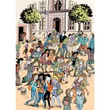 Puzzle 300 piese Grafika - Le Monde de Lucrece - La Fete de Fin d'Annee (Grafika-F-33630)