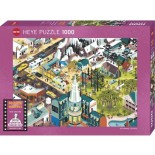 Puzzle 1000 piese Heye - Movie Masters - Tarantino Films (Heye-29949)