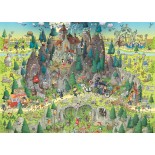 Puzzle 1000 piese Heye - Marino Degano:Funky Zoo - Transylvanian Habitat (Heye-29963)