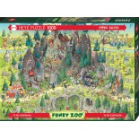 Puzzle 1000 piese Heye - Marino Degano:Funky Zoo - Transylvanian Habitat (Heye-29963)