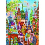 Puzzle 1000 piese Heye - Tatyana Murova:Red Arches (Heye-30011)