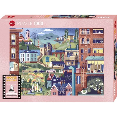 Puzzle 1000 piese Heye - Alexandre Clerisse:Hitchcock... 2