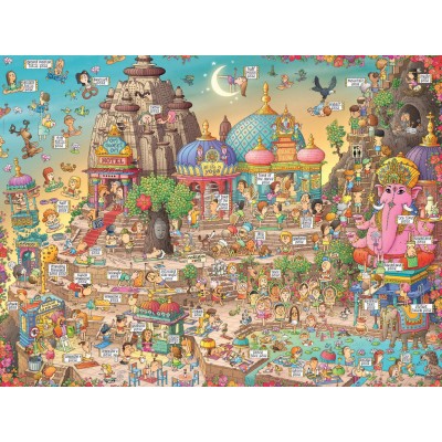 Puzzle 1500 piese Heye - Marino Degano:Yogaland (Heye-30047)