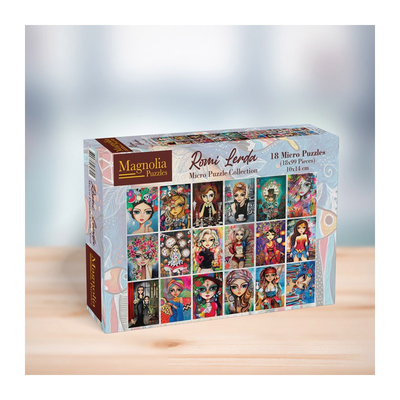 Puzzle 4x99 piese mini Magnolia -...