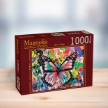 Puzzle 1000 piese Magnolia - Colorful Butterfly (Magnolia-2336)