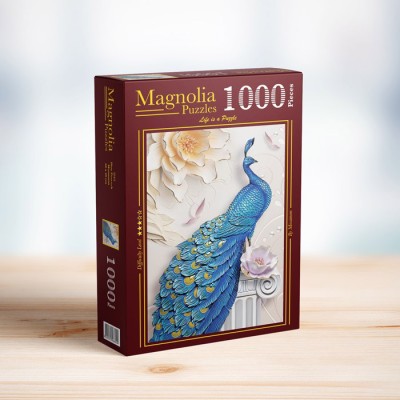 Puzzle 1000 piese Magnolia - Blue Peacock (Magnolia-3515) 2