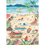 Puzzle 1000 piese Pieces & Peace - Sofroniou Miranda:Day at the Beach (Pieces-Peace-F-00020)
