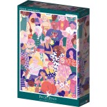 Puzzle 1000 piese Pieces & Peace - Boiseau Marie:Crowd (Pieces-Peace-F-00087)