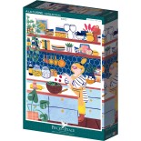 Puzzle 1000 piese Pieces & Peace - Boiseau Marie:A La Cuisine (Pieces-Peace-F-00088)