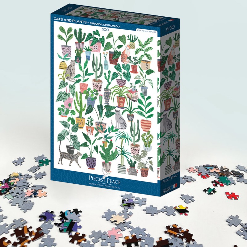 Puzzle 500 piese Pieces & Peace -...