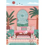 Puzzle 500 piese Pieces & Peace - Nidhi Kachhadiya:Morocco Hotel (Pieces-Peace-F-00109)