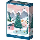 Puzzle 500 piese Pieces & Peace - Simply Katy:Christmas Village (Pieces-Peace-F-00116)