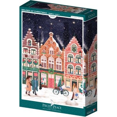 Puzzle 1000 piese Pieces & Peace - Simply Katy:Bruges at... 2