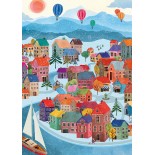 Puzzle 500 piese Pieces & Peace - Winter Village (Pieces-Peace-F-00126)
