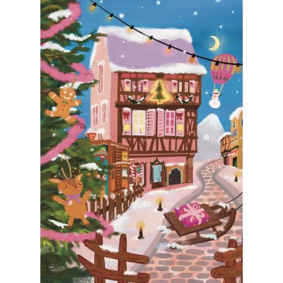 Puzzle 500 piese Pieces & Peace - Colmar Christmas Market...