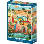 Puzzle 500 piese Pieces & Peace - The Nubian Village (Pieces-Peace-F-00162)