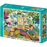 Puzzle 2000 piese Pieces & Peace - My Happy Place is in the Greenhouse (Pieces-Peace-F-00169)