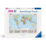 Puzzle 1000 piese Ravensburger - Political World Map (Ravensburger-00065)