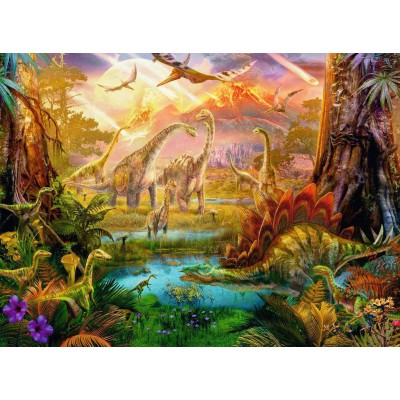Puzzle 500 piese Ravensburger - Land of the Dinosaurs...
