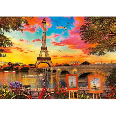 Puzzle 1000 piese Ravensburger - The Banks of The Seine,...