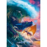 Puzzle 1000 piese Ravensburger - Dragon race (Ravensburger-00622)