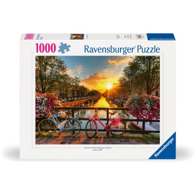 Puzzle 1000 piese Ravensburger - Bicycles in Amsterdam... 2