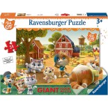 Puzzle 24 piese de podea Ravensburger - 44 Cats (Ravensburger-03015)