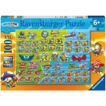 Puzzle 100 piese XXL Ravensburger - Super Zings B (Ravensburger-13263)