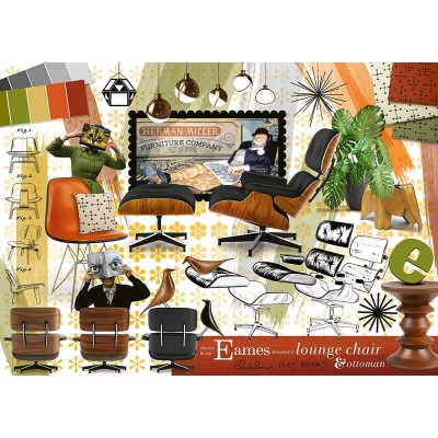 Puzzle 1000 piese Ravensburger - Eames Design Classics...