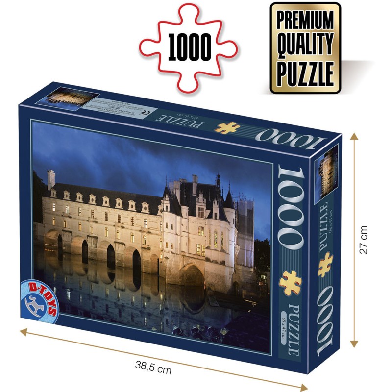 Puzzle 1000 piese D-Toys - Chenonceau...