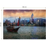 Puzzle 1000 piese Roovi - Hong Kong (Roovi-70548)