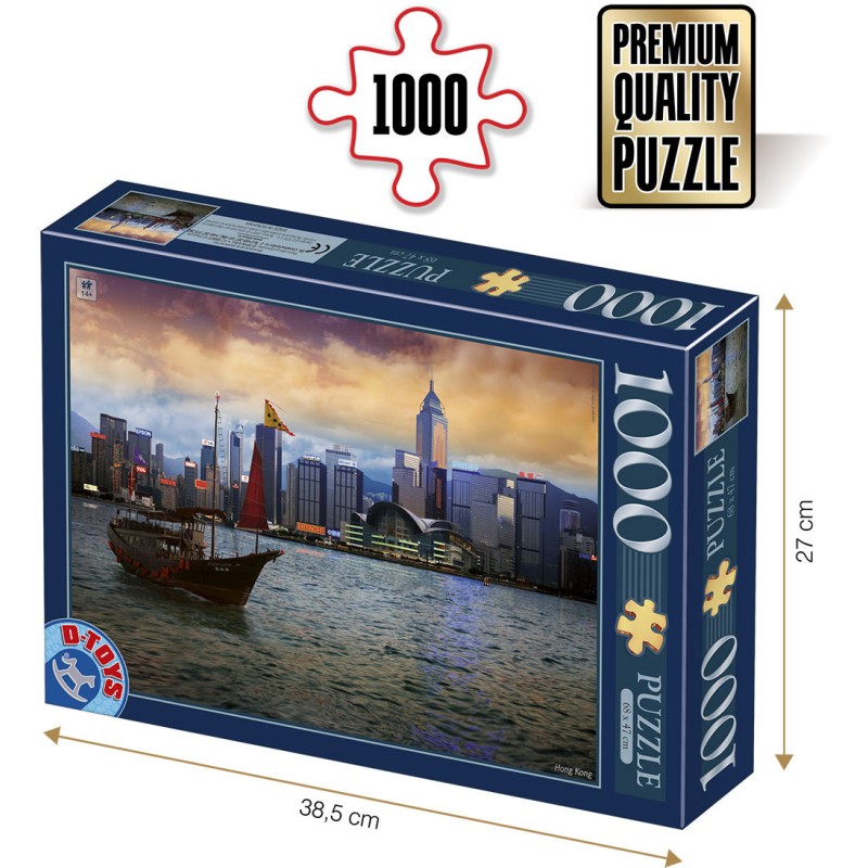Puzzle 1000 piese Roovi - Hong Kong...