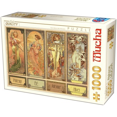 Puzzle 1000 piese Roovi - Alfons Mucha:Seasons (Roovi-75901) 2