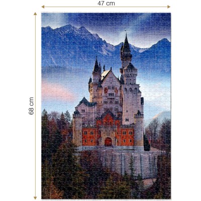 Puzzle 1000 piese Roovi - Neuschwanstein Castle, Germany...