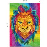 Puzzle 1000 piese Roovi - Abstract Lion (Roovi-79725)