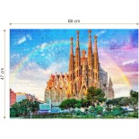 Puzzle 1000 piese Roovi - Sagrada Familia, Barcelona, Spain (Roovi-79862)