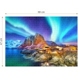 Puzzle 1000 piese Roovi - Aurora Borealis, Norway (Roovi-79909)